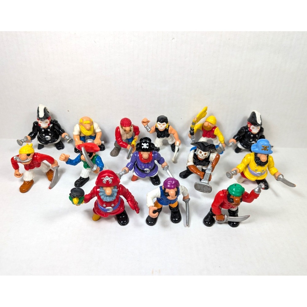 Vintage 90s Fisher Price Great Adventures Pirates Figure Lot of 14